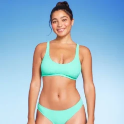 Women's Pucker Textured Bralette Bikini Top - Wild Fable™ Sea Green -Wild Fable Shop GUEST cd6b62e2 82c7 4f69 aa9a 800c40945c8a