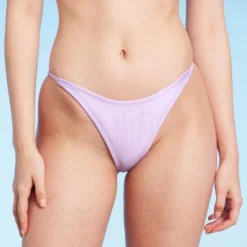 Women's Side Tab High Leg Cheeky Bikini Bottom - Wild Fable™ Shiny Light Purple -Wild Fable Shop GUEST ce65d285 d1ae 4fe5 b711 a3b9b598342f