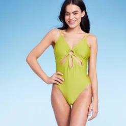 Women's Ring Front Cut Out One Piece Swimsuit - Wild Fable™ Green -Wild Fable Shop GUEST ce6bc5e4 5379 4dd2 82b5 d69ed62927f3