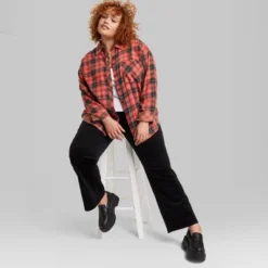 Women's Oversized Button-Down Flannel Shirt - Wild Fable™ Plaid -Wild Fable Shop GUEST de06bc66 8b20 48d2 8837 4185e5f7d51a