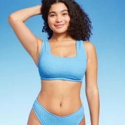 Women's Pucker Square Neck Wide Strap Bralette Bikini Top - Wild Fable™ -Wild Fable Shop GUEST de56784e 48e5 483d 8e4d cc3c1964be89