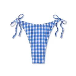 Women's Side-Tie Ultra High Leg Super Cheeky Bikini Bottom - Wild Fable™ Cobalt Blue Gingham Print 5 Women's Side-Tie Ultra High Leg Super Cheeky Bikini Bottom - Wild Fable™ Cobalt Blue Gingham Print -Wild Fable Shop GUEST e36e10f3 b0b0 426d b3a5 7d62e3ea5608