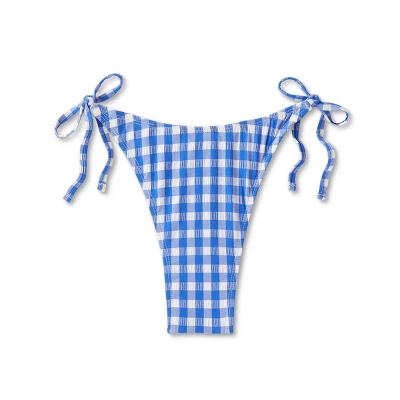 Women's Side-Tie Ultra High Leg Super Cheeky Bikini Bottom - Wild Fable™ Cobalt Blue Gingham Print Women's Side-Tie Ultra High Leg Super Cheeky Bikini Bottom - Wild Fable™ Cobalt Blue Gingham Print -Wild Fable Shop GUEST e36e10f3 b0b0 426d b3a5 7d62e3ea5608