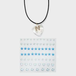 Acrylic Heart With Face Gems Pendant Necklace - Wild Fable™ Clear/Black 16 Acrylic Heart With Face Gems Pendant Necklace - Wild Fable™ Clear/Black -Wild Fable Shop GUEST e37fdb87 6e58 4b74 af1f beba840da892