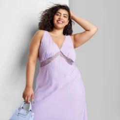 Women's Lace Detail Slip Midi Dress - Wild Fable™ -Wild Fable Shop GUEST e5a4d8d7 26f8 4797 b305 774e92372918