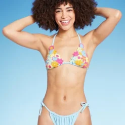 Women's Mixed Icon Crochet Triangle Bikini Top - Wild Fable™ Blue -Wild Fable Shop GUEST e81548ac 48ef 43e8 bf10 cff1a0d511ef
