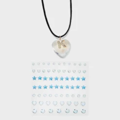 Acrylic Heart With Face Gems Pendant Necklace - Wild Fable™ Clear/Black 13 Acrylic Heart With Face Gems Pendant Necklace - Wild Fable™ Clear/Black -Wild Fable Shop GUEST e8acb748 90fc 43d1 8a41 c05831685ca6