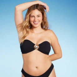 Women's Pucker Textured Center Front Shell Detail Bandeau Bikini Top - Wild Fable™ -Wild Fable Shop GUEST ea528eff aa69 47e0 b0c3 3b7c170bd43d