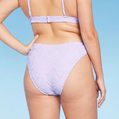 Women's Wavy Terry Textured Mid-Waist Ultra High Leg Cheeky Bikini Bottom - Wild Fable™ Lilac Purple Women's Wavy Terry Textured Mid-Waist Ultra High Leg Cheeky Bikini Bottom - Wild Fable™ Lilac Purple -Wild Fable Shop GUEST ed20528a ebb7 41db adea 102eafbebe9c