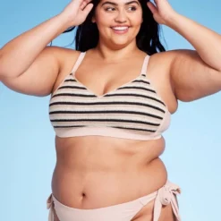 Women's Striped Crochet Bralette Bikini Top - Wild Fable™ -Wild Fable Shop GUEST ee64a778 16fa 4d5a 8583 d1636711a423