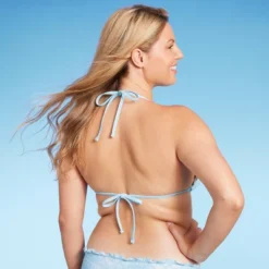 Women's Lace Detail Triangle Bikini Top - Wild Fable™ Blue -Wild Fable Shop GUEST ef5378b5 46a3 4daa a29b 5f09ec9fb198