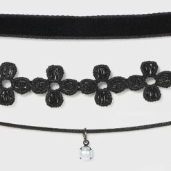Velvet And Simulated Pearl Charm Choker Set 5pc - Wild Fable™ Black -Wild Fable Shop GUEST f29385bb 6185 44d0 9b00 015321dc6b07