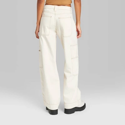 Women's High-Rise Cargo Baggy Jeans - Wild Fable™ Off-White Women's High-Rise Cargo Baggy Jeans - Wild Fable™ Off-White -Wild Fable Shop GUEST f55c9725 a7af 4d33 b0fb 8169c29270b7