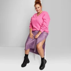 Women's V-Neck Fuzzy Oversized Pullover Sweater - Wild Fable™ -Wild Fable Shop GUEST f724018c 6bac 4f30 a2a1 e2fc12898407