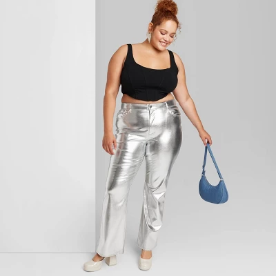 Women's High-Rise Metallic Flare Pants - Wild Fable™ Women's High-Rise Metallic Flare Pants - Wild Fable™ -Wild Fable Shop GUEST f8a22d03 a84e 4d26 91fc 6867c3d86a57