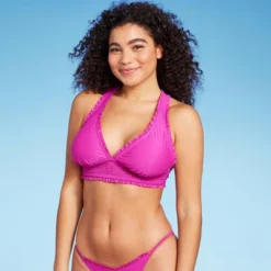 Women's Smocked Detail Longline Bikini Top - Wild Fable™ Purple -Wild Fable Shop GUEST f969933c 7766 40f2 a77c 8d3cdd10acc7