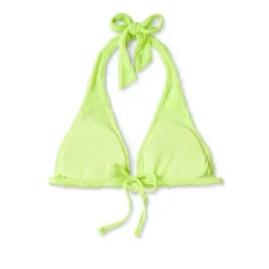 Women's Daisy Textured Ring Front Triangle Bikini Top - Wild Fable™ Green -Wild Fable Shop GUEST fdbe2413 7020 4459 a56c 4f975137a527